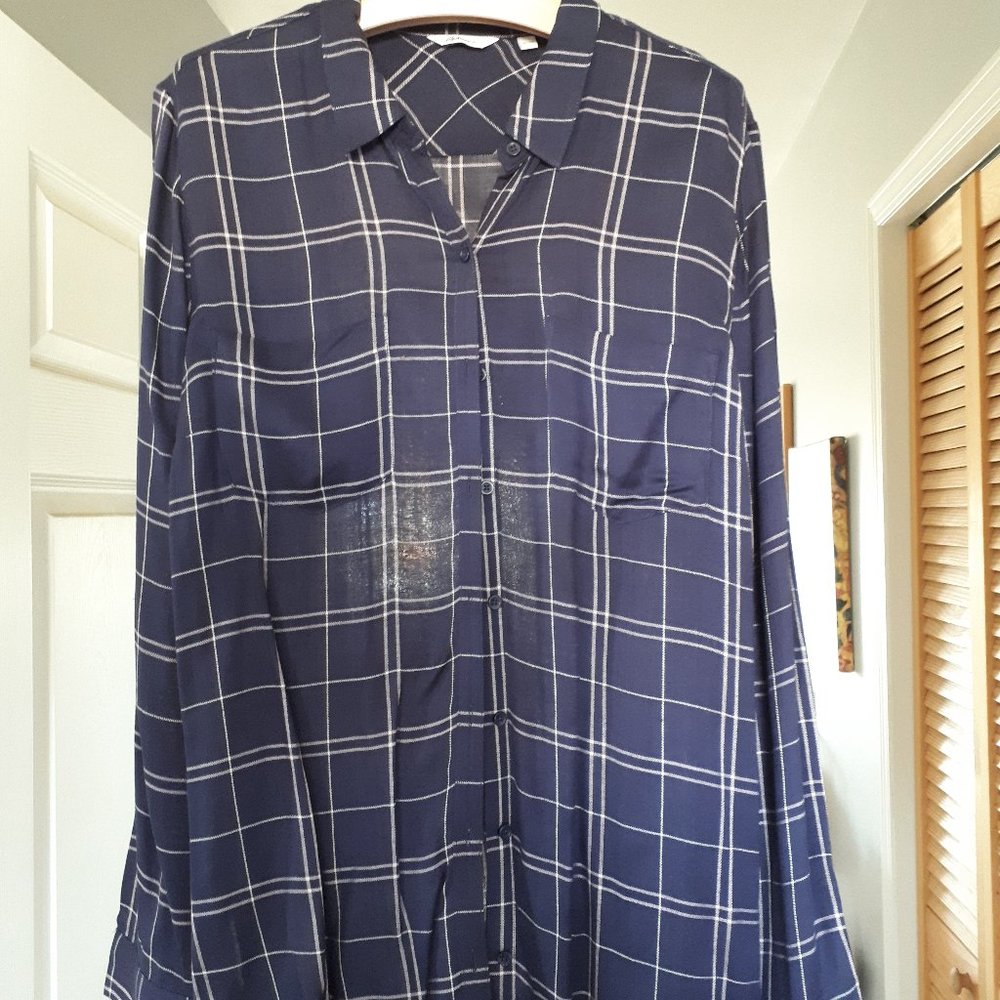 LAST Chance Shirt - Navy Plaid in size XL - Reitman's